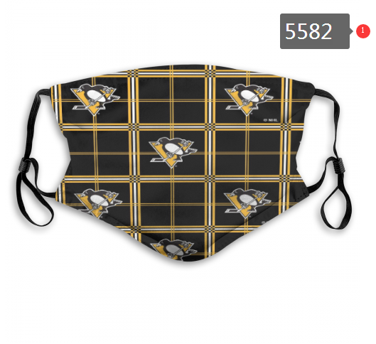 2020 NHL Pittsburgh Penguins #3 Dust mask with filter->nhl dust mask->Sports Accessory